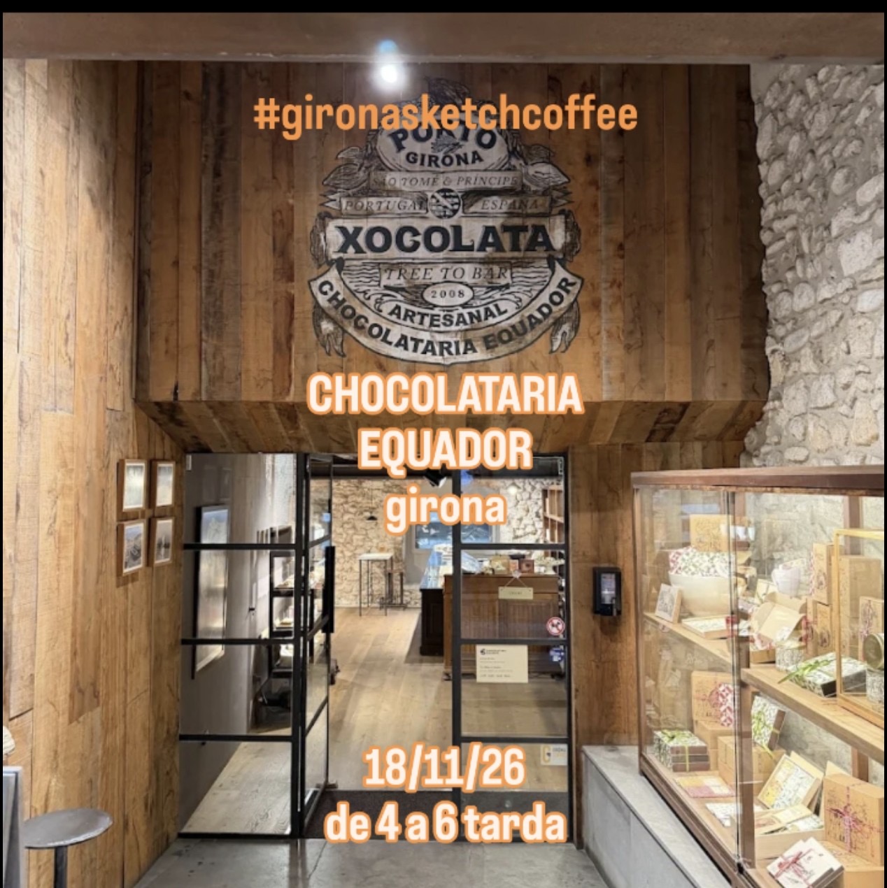 Girona Sketch Coffee. Xocolataria Equador