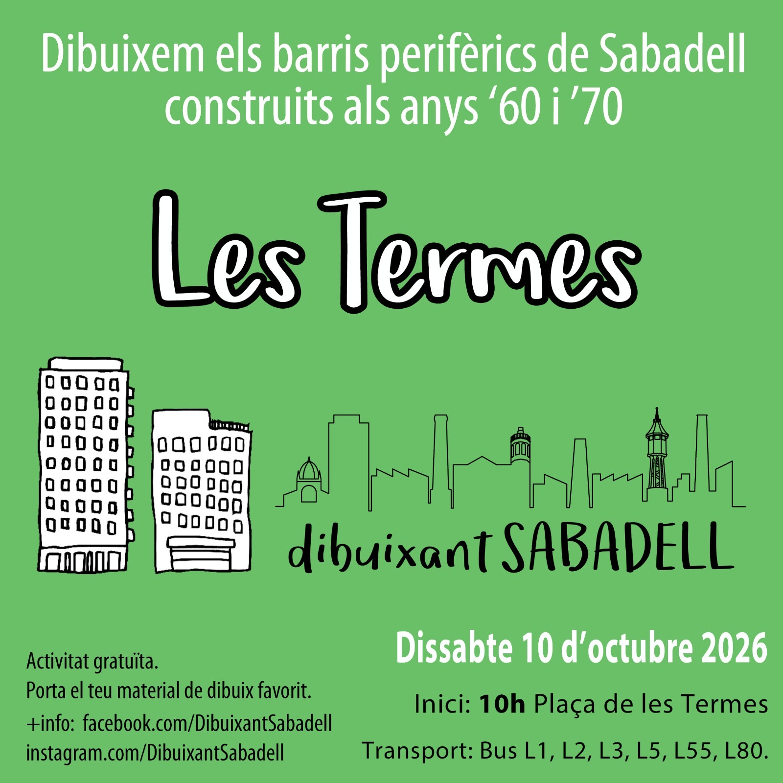 Dibuixant Sabadell. Les Termes